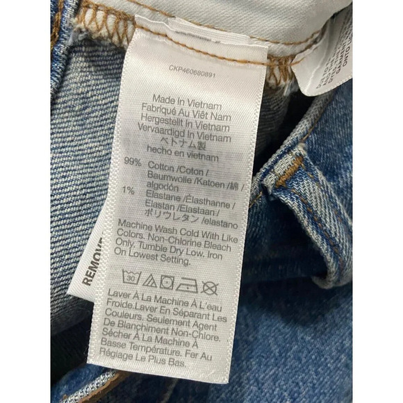 Madewell The Mid-Rise Perfect Vintage in Ainsdale Wash: Knee-Rip Edition Jeans-s - Picture 8 of 13
